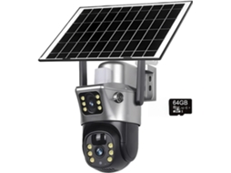 Câmera Solar Wifi 4k 4mp, Lente Dupla, Tela, Cftv, Detecção Humana Pir SFUSHOS