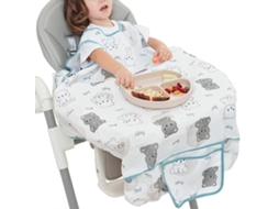 Babadores Sem Mangas Para Bebês, Cadeira De Jantar Para Crianças De 6 A 48 Meses, Babador Autoalimentado, Capa Para Cadeira Alta, Avental De Alimentaç