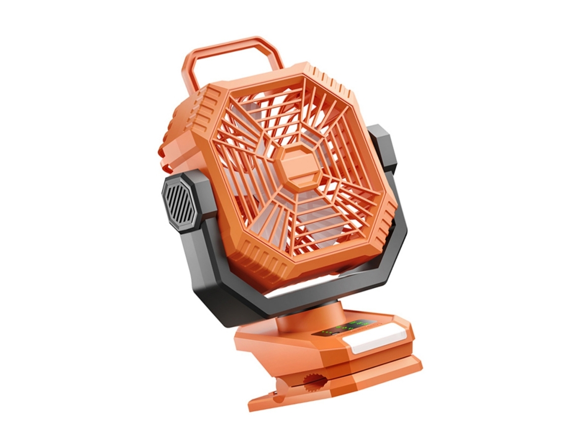 Ventilador De Teto Portátil Sem Fio Recarregável De 5000/8000 Mah Com Luz Led Para Camping E Barracas
