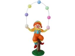 Escultura Palhaço Estatueta Divertida Decoração Brinquedo Monociclo Ideal Carnaval Festas Aniversários Estar GOKOCO