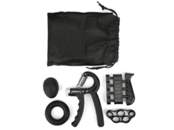 Pacote Com 5 Equipamentos Para Exercícios De Força De Preensão Manual, Maca Para Exercícios Com Os Dedos E Bola De Anel Aquaforge