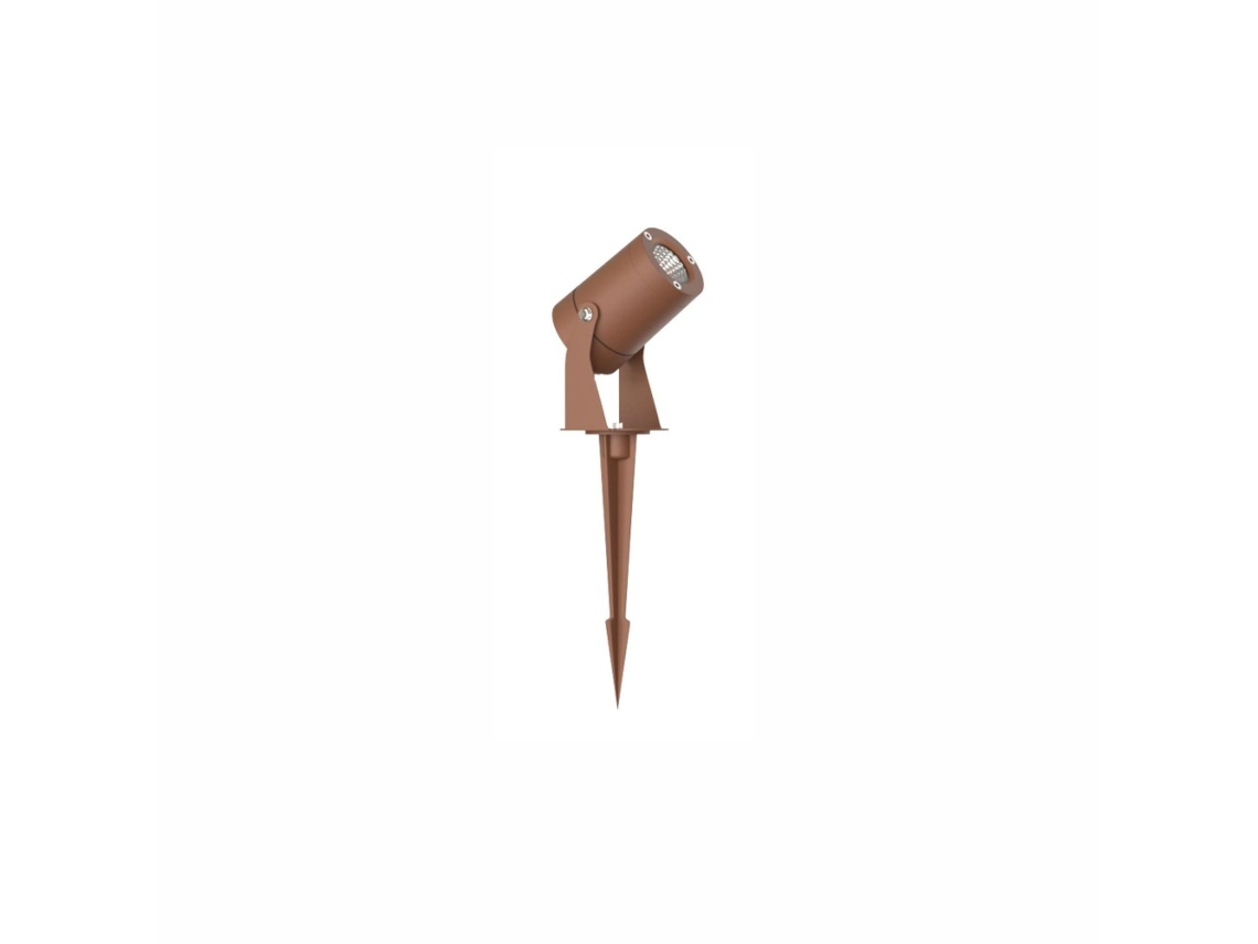 Refletor LED redondo Sair 10w IP65 Corten 3000k - Luminária de jardim para plantas Ou Sebes H36cm - Beneito Faure