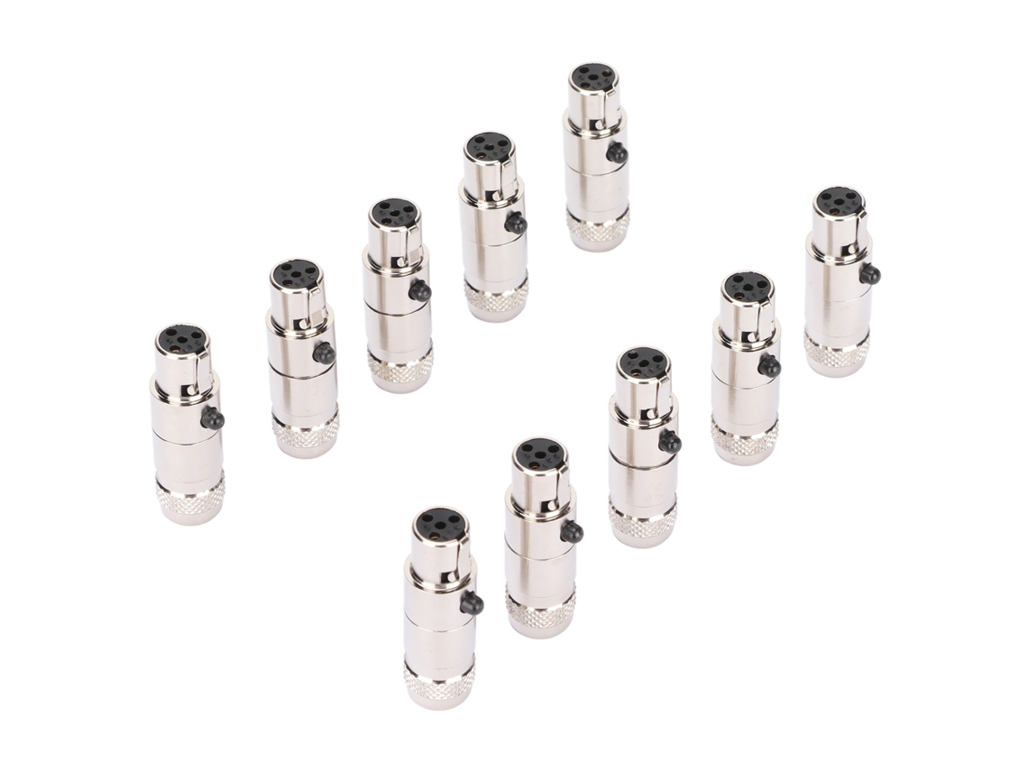 Lurelia Conector Xlr Mini Xlr Macho/fêmea, Áudio Para Microfones, Mixer, Amplificador E Colunas Ativas