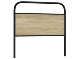 Vidaxl Cabeceira De Substituição 100 Cm Derivados Madeira/aço Carvalho Sonoma