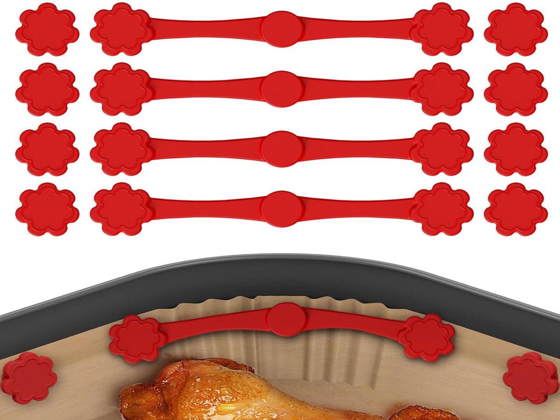 Clipes Magnéticos Lurelia, 12 Unidades, Silicone, Descartável, para Papel Air Fryer