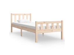 Bed Frame, Bed Frames Vidaxl Marrom Madeira (75 X 190 Cm)