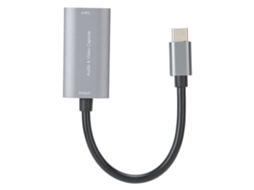 2026zentro-placa De Captura De Vídeo Typec Hdmi Para Typec 4k 1080p Transmissão De Jogo Prata Cinza Sem Driver Z29a