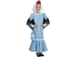 Fato de Menina DISFRAZZES Chulapa Azul (Tam: 5 a 6 anos)