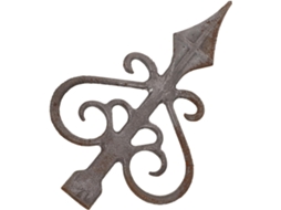 Ponteira De Ferro Pontiaguda Para Decoração De Portões. Tampas De Extremidade Robustas.