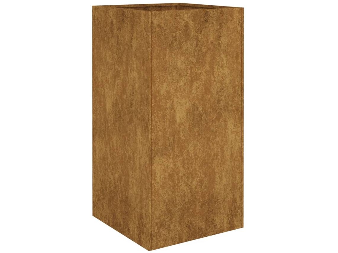 Planter, Planters Vidaxl Marrom Aço (40 X 40 X 80 Cm)