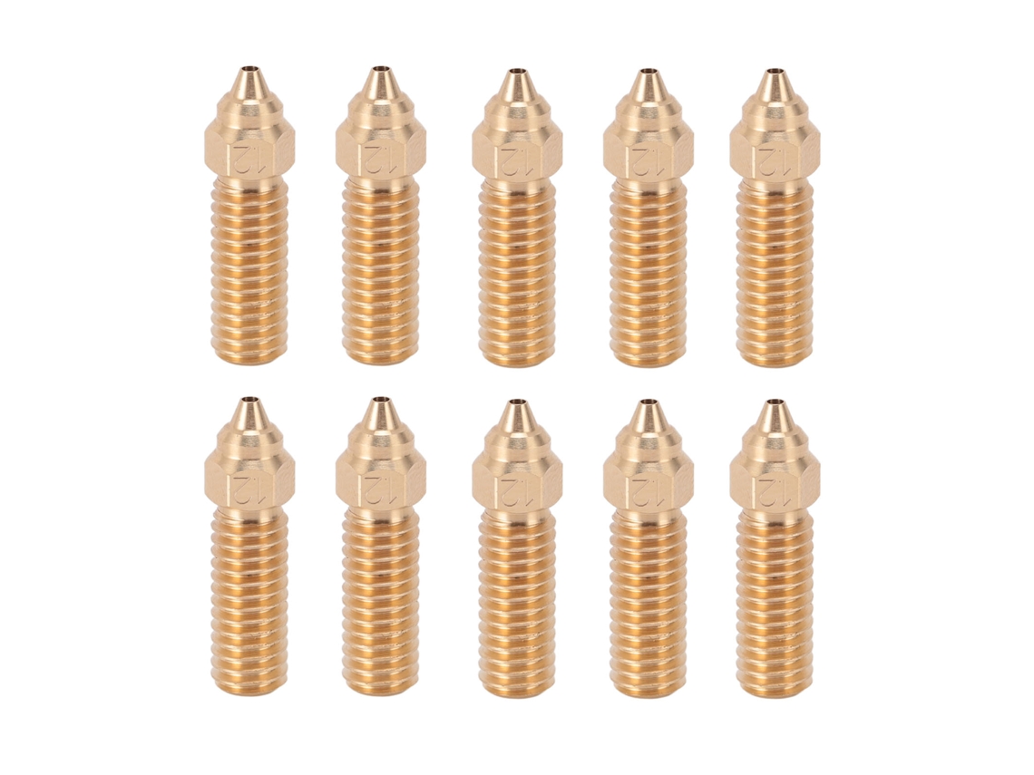 10 Peças De Bico De Latão Extruder De Impressora 3d Resistente Ao Calor Para Creality K1 Cr M4 Vyper Kobra 1.2mm