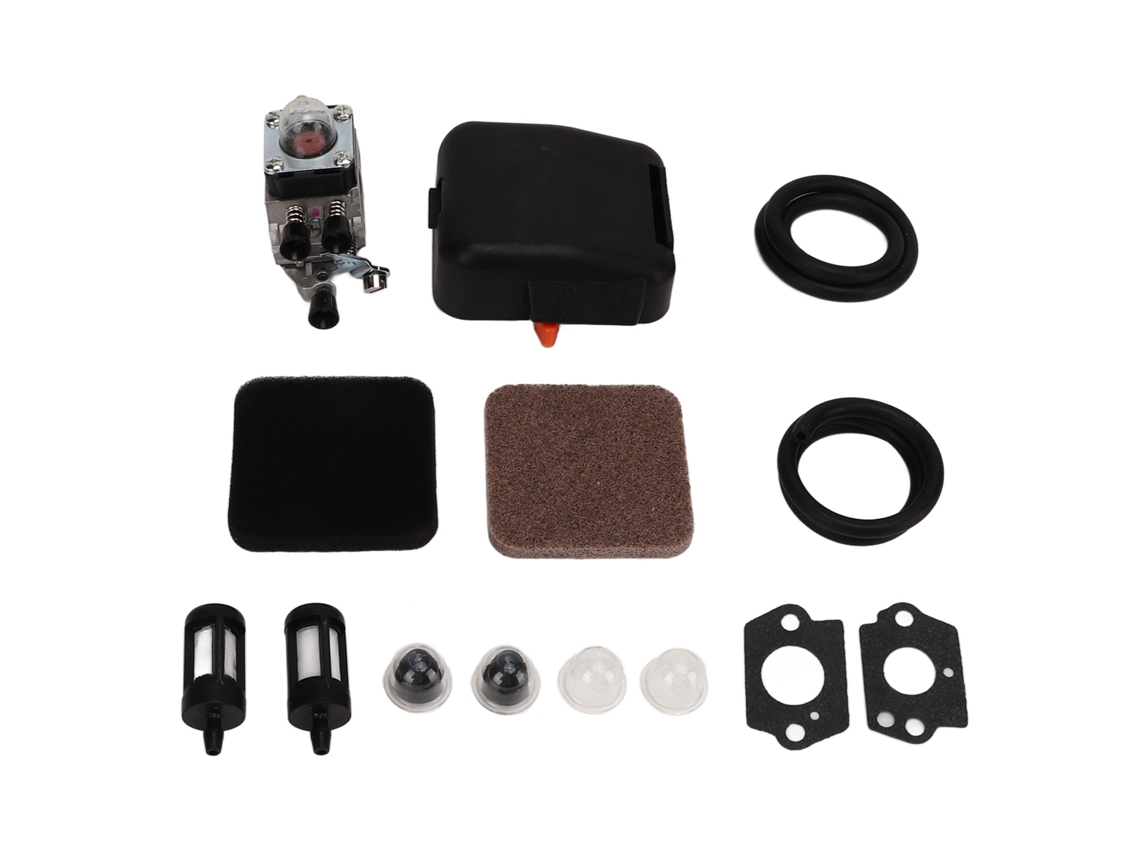 Kit Filtro Ar Carburador Linha Combustível Bulbo Primer Para Stihl Fs75 Fs80r Cortador De Grama