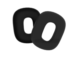 Par De Almofadas Auriculares Airpods Max Em Silicone Preto Brilvibera