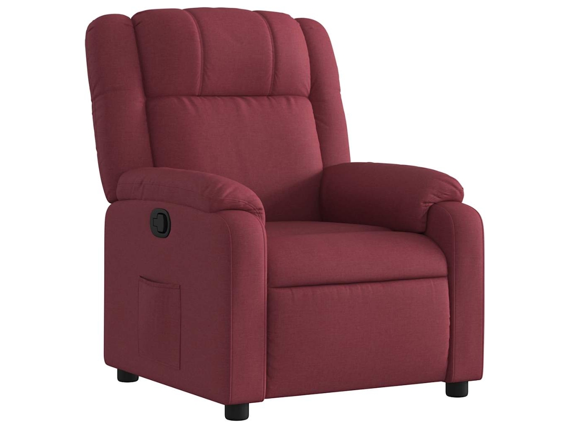 Recliner Chair, Recliner Chairs Vidaxl Vermelho Tecido