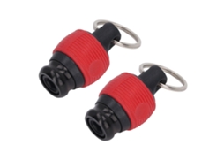 2 Peças De Porta Brocas Com Parafuso E Liberação Rápida, Resistente Ao Desgaste, Chaveiro Para Ferramentas De 1/4 Polegada De Diâmetro, Vermelho