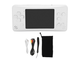 Aetheria controle de Jogo Mini Console Portátil com Tela Colorida 3.5" e 218 Jogos Clássicos Branco