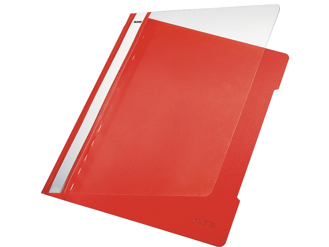 Pasta Padrão LEITZ Din A4 Pvc Vermelho Claro