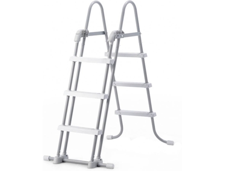 Escada Para Piscina  Aço Cinza (91 a 107 cm de Altura )