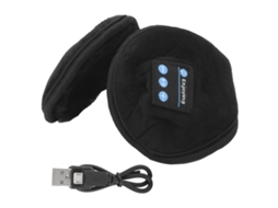 Orelhas De Inverno Com Bluetooth 5.0 Rechargeáveis Para Música, Macias E Amigáveis À Pele