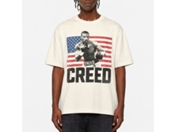 Rockinstone Rocky Movie Creed American Flag Solid Natural Adult T-shirt Size:xl