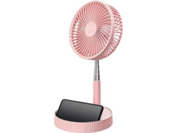 Ventilador Usb, De Mesa, Resfriamento, Haste Flexível, Relógio Em