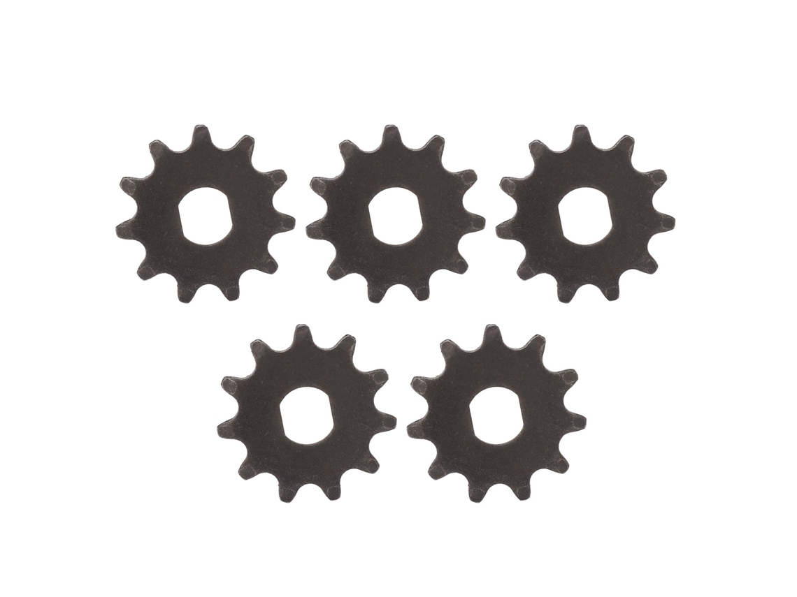 5 Pcs Piñon Dianteiro T8f 11d, Aço, para Scooter Elétrico Mini 43cc 47cc 49cc S/MARCA