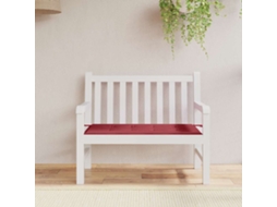 Vidaxl Almofadão P/ Banco De Jardim Tecido Oxford Vermelho Tinto