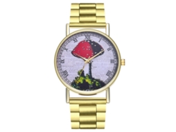Reloj De Pulsera De Cuarzo Con Correa De Acero Casual Fashionable Para Hombre Y Mujer