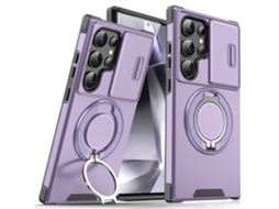 Capa Para Samsung Galaxy S25 Ultra Suporte De Metalroxo Gertiz
