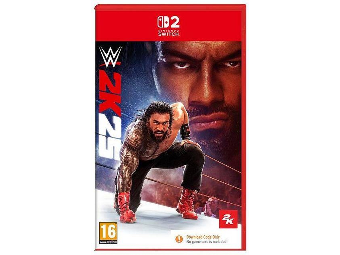 Jogo Nintendo Switch 2 WWE 2K25 (Código de Descarga na Caixa)