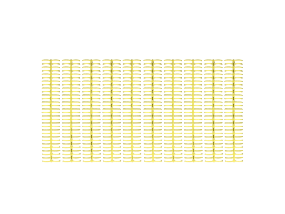 10pcs Espinhos de Encadernação em Lente 30 Anéis 19mm para 150 Páginas Papel A4 Amarelo
