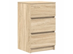 Cabeceira MAISON EXCLUSIVE com 3 gavetas Carvalho Sonoma (39x35x65 cm)