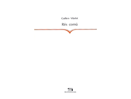 Livro Rés Comú de Guillem Viladot (Catalão)