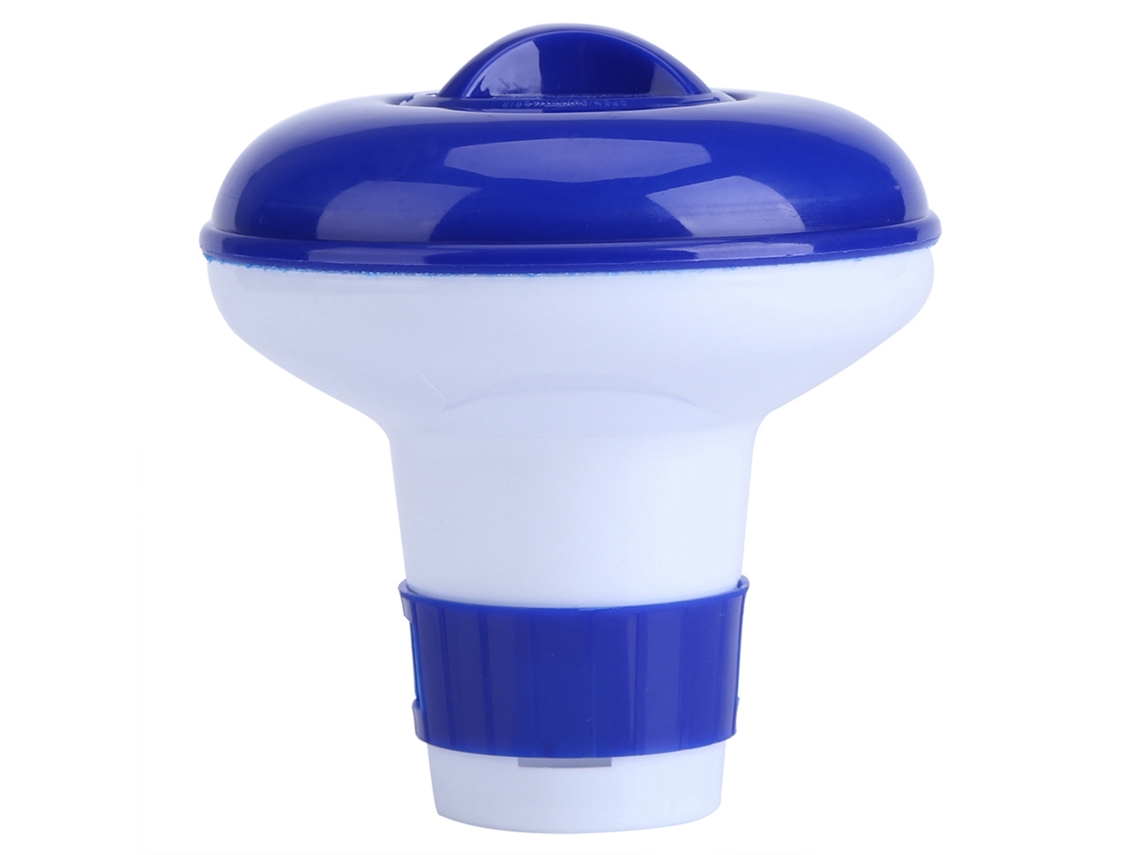 Dispenser De Cloro Flutuante Para Piscina, Spa E Piscina Branca E Azul