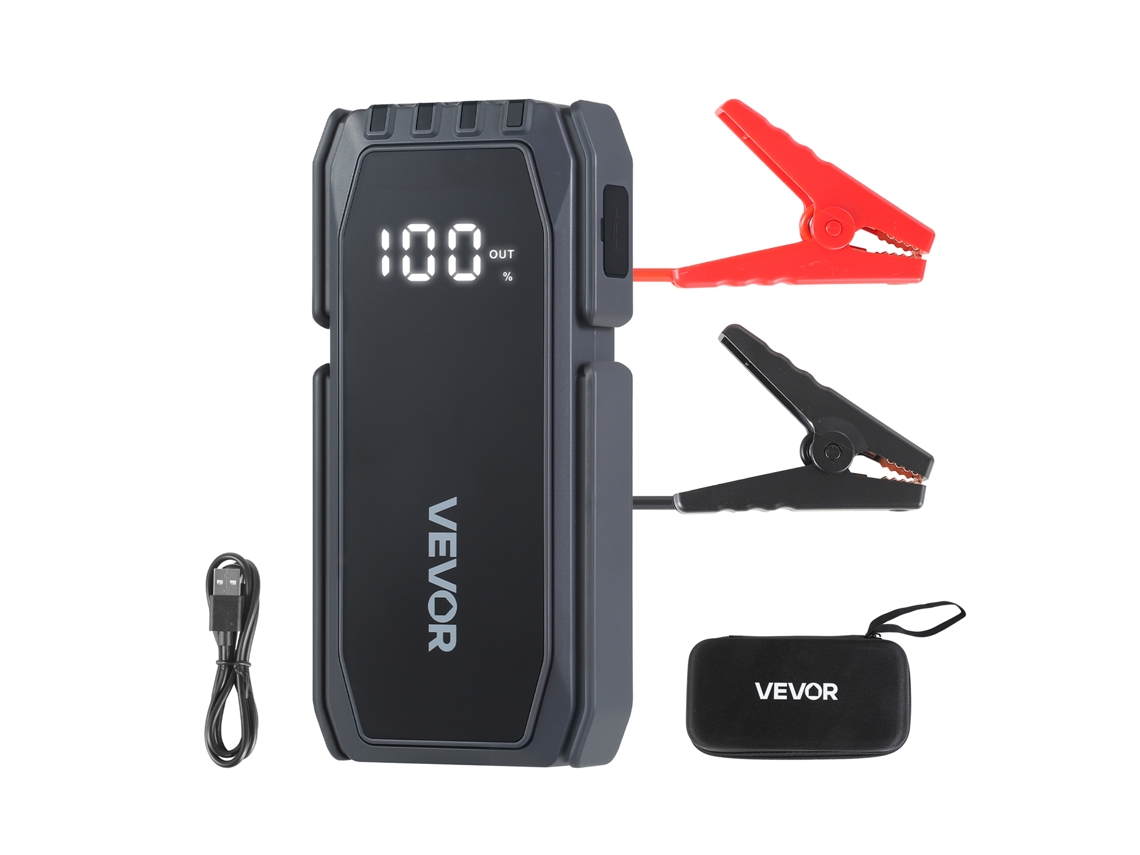 Vevor Partida 1500a Pico, Bateria De Lítio Para Carro, Banco De Energia Portátil