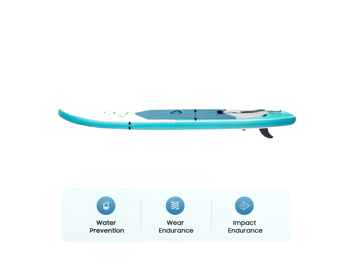 Stand Up Paddle Board, Materiais Premium, Alta Flutuabilidade E Estabilidade, Azul