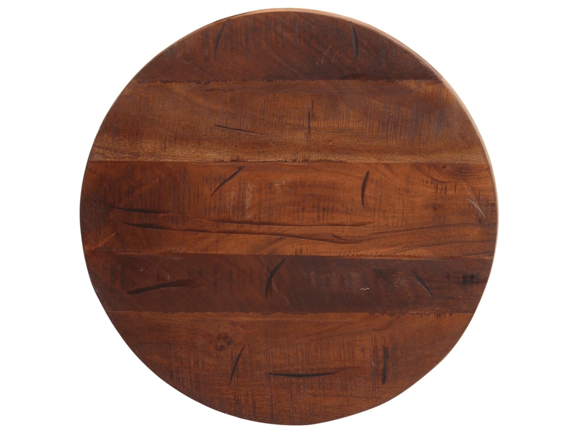 Vidaxl Tampo De Mesa Redondo Ø50x3,8cm Madeira Recuperada Maciça
