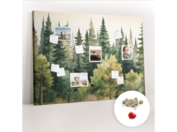 Lousa De Cortiça Paisagem De Floresta Para O Quarto Das Crianças Espelharte (140x100 Cm)