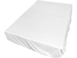 Lençol de Algodão Respirável com Elástico Antiderrapante, Branco, para Uso Doméstico, Colchões 180 a CHABERLU