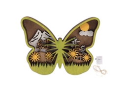 Decoração De Borboleta Em Madeira Laxiscreed Para Casa, Escritório Ou Presente De Natal E Páscoa