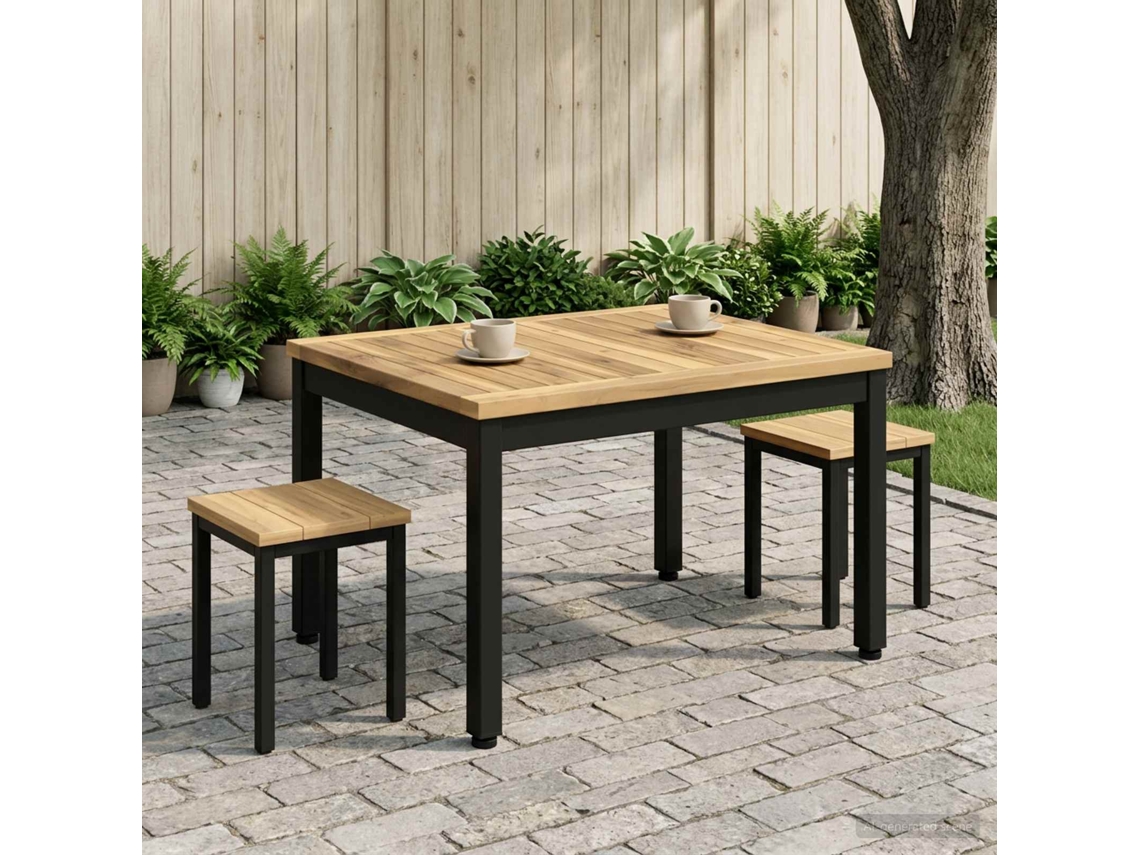 Vidaxl Mesa De Centro Branco E Preto 50 X 60,5 X 36 Cm