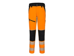 Calça Stretch Hi-vis Pw3: Segurança E Conforto Laranja E Preto / Xxxl