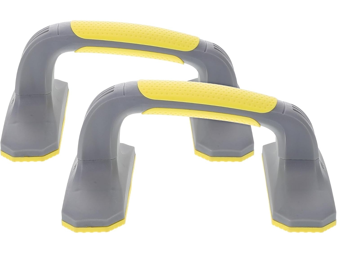 Barras De Flexão Healvian Em Plástico Resistente, 1 Par (cinza E