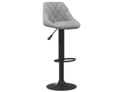 Bar Stool, Bar Stools Vidaxl Cinzeto Veludo (n/a)