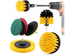 Conjunto de Escovas de Limpeza, Escova para Limpeza de Cerâmica, Mármore, Rejunte, Banheiro, Cozinha, Piso, Azulejo e Carro. AQUAFORGE