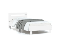Bed Frame, Bed Frames Vidaxl Branco Madeira Processada (75 X 190 Cm)