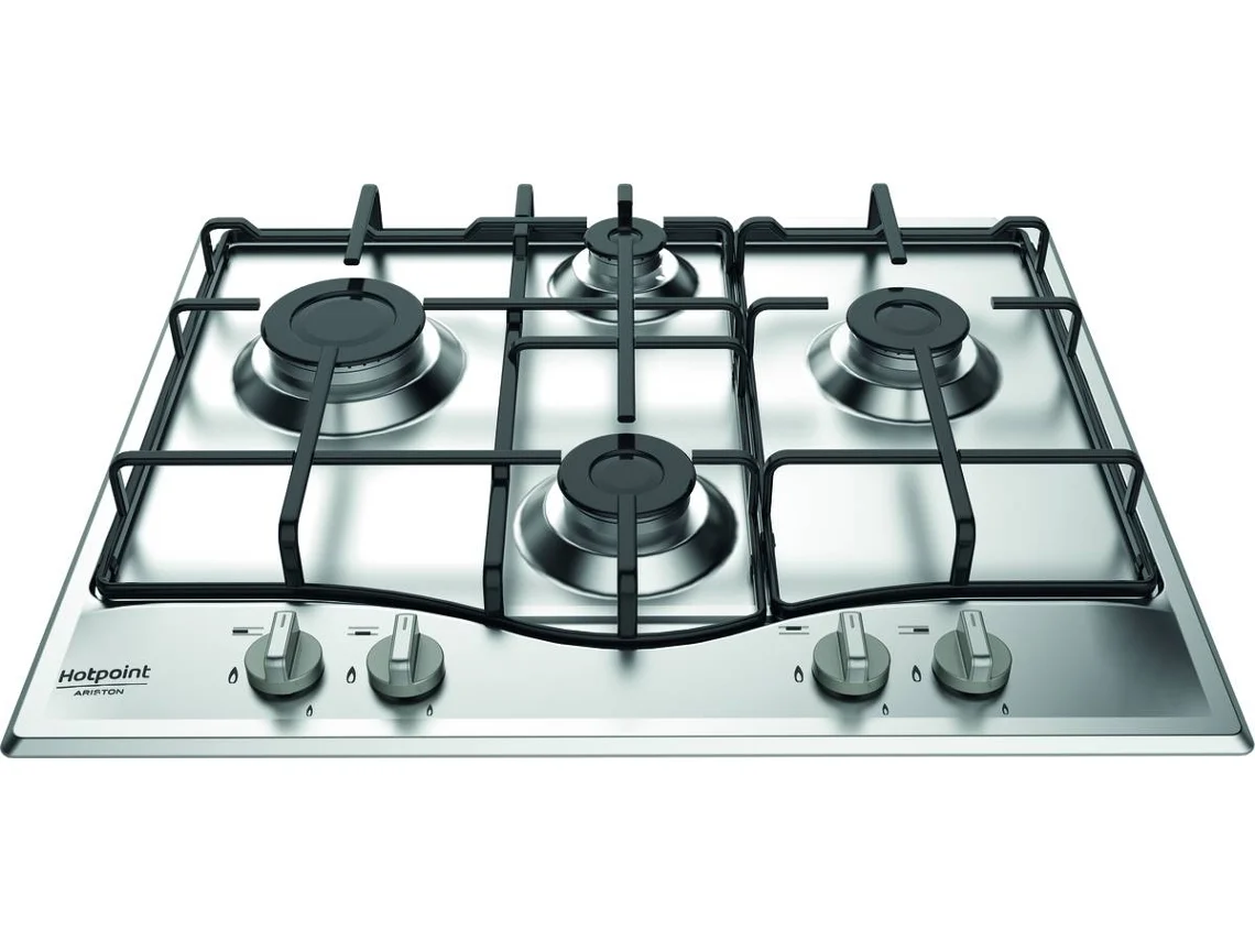 Placa de Gás HOTPOINT PCN 642 IX/HAR (Gás Butano-Propano - 60 cm - Inox)