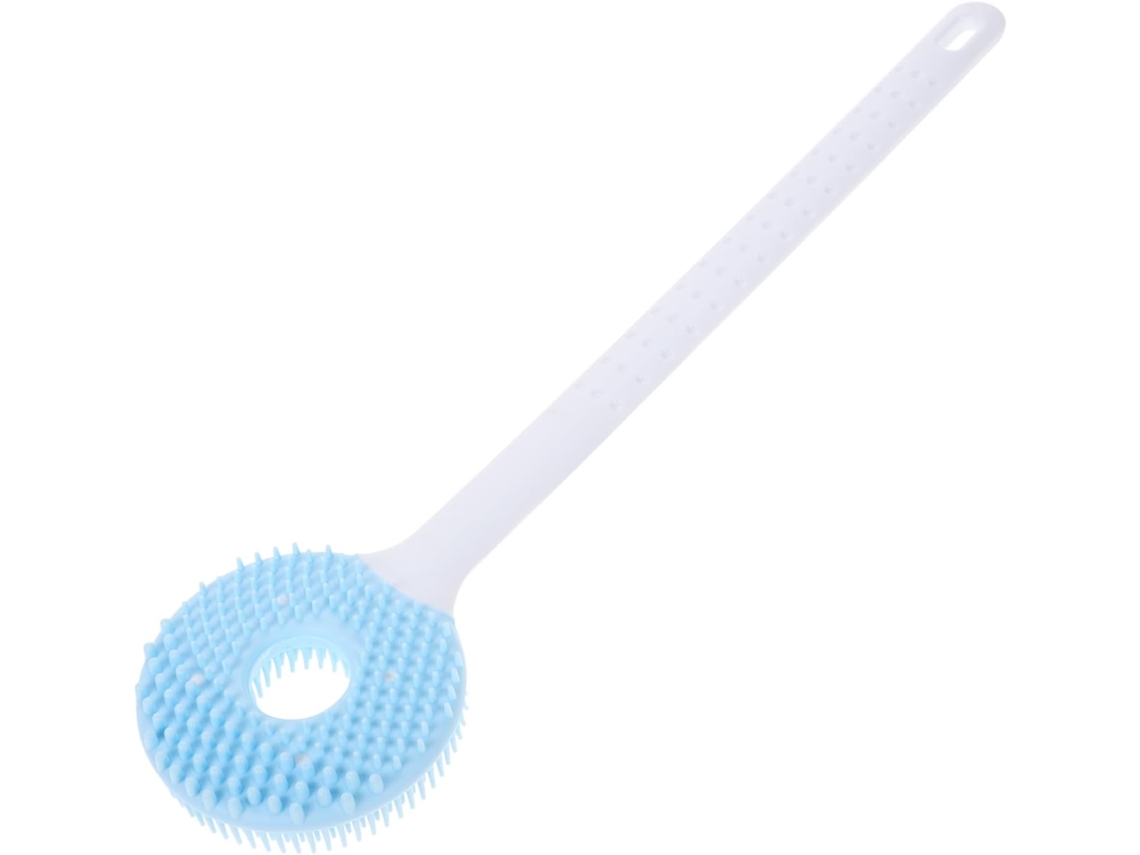 Escova De Banho Silicone Com Cabo Longo E Função Esfoliante Para Costas Corpo, Prática Para Homens E Mulheres