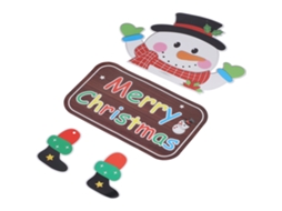 Laxiscreed Sinal Natal Com Boneco De Neve Para Decoração De Porta, Janela Ou Parede Festiva