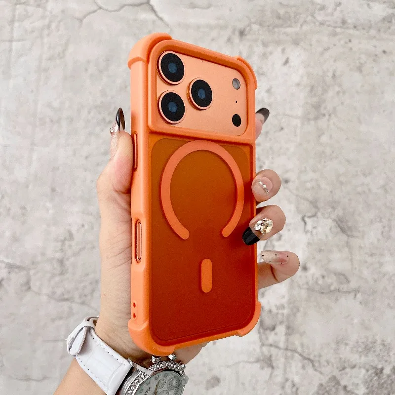Capa Protetora Fosca À Prova De Choque (orange 12pro), Proteção Contra Quedas.